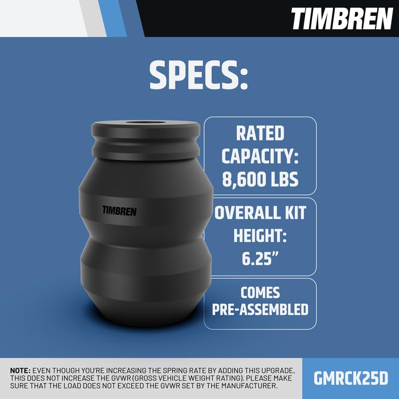 Timbren Timbren GMRCK25D SES Rear Suspension Enhancement System – 8,600 lb Load Support | Progressive Load - Outdoor Depot