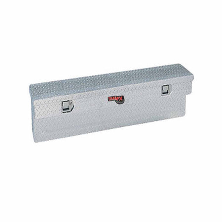 Trailfx TrailFX Side Mount Tool Box Single Lid with Struts Polished 16-Gauge Diamond Tread Aluminum 3 Cubic - Outdoor Depot