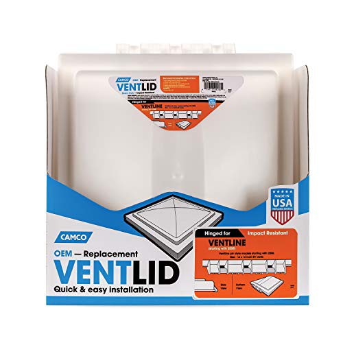 Camco 40182 Vent Lid for Ventline RV Vents (2008 & Up), Pack of 6 , White