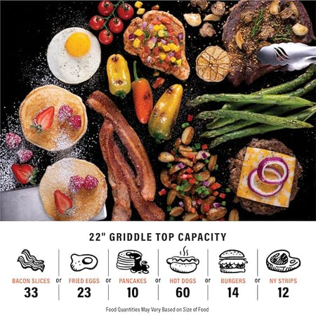 BLACKSTONE Blackstone 22-Inch Electric Griddle - 1600W Non Stick Ceramic Titanium Coated Stainless Steel - Outdoor Depot