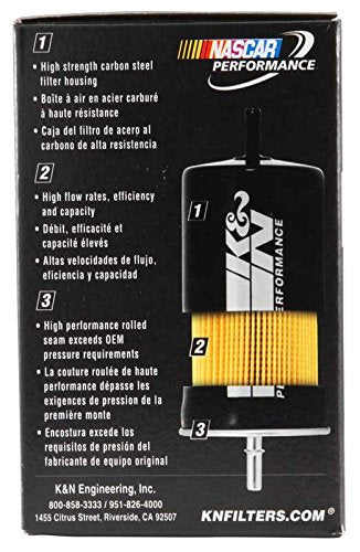 K&N K&N Gasoline Fuel Filter: High Performance Fuel Filter, Premium Engine Protection, Compatible with - Outdoor Depot
