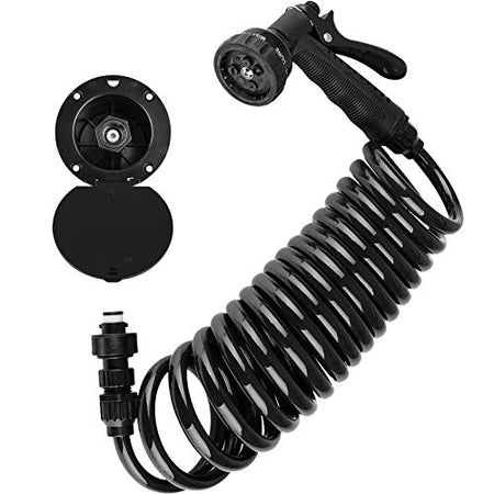 Dura Faucet Dura Faucet DF-SA188-BK RV Exterior Quick Connect Detachable Sprayer, Hose, Port, and Utility - Outdoor Depot