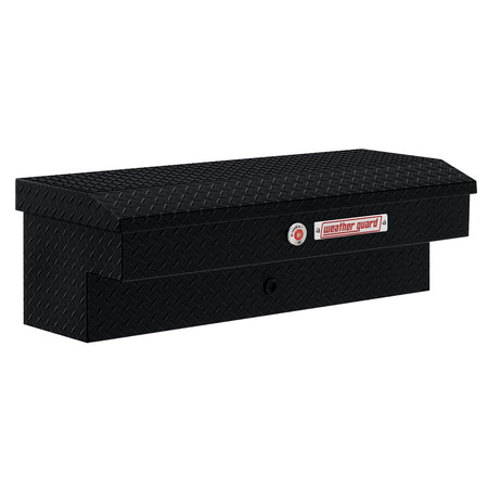 Weather Guard Weather Guard Model 184-5-04 41in Lo-Side Truck Box, Aluminum, Gloss Black, 3.0 cu ft capacity - Outdoor Depot