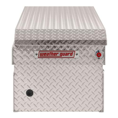 Weather Guard Weather Guard Model 127-0-04 Saddle Box, Aluminum, Full Standard, Clear, 11.0 cu ft - Outdoor Depot