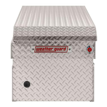 Weather Guard Weather Guard Model 127-0-04 Saddle Box, Aluminum, Full Standard, Clear, 11.0 cu ft - Outdoor Depot