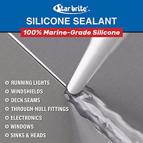 STAR BRITE STAR BRITE Silicone Sealant White 10.3 OZ. (082121) - Outdoor Depot