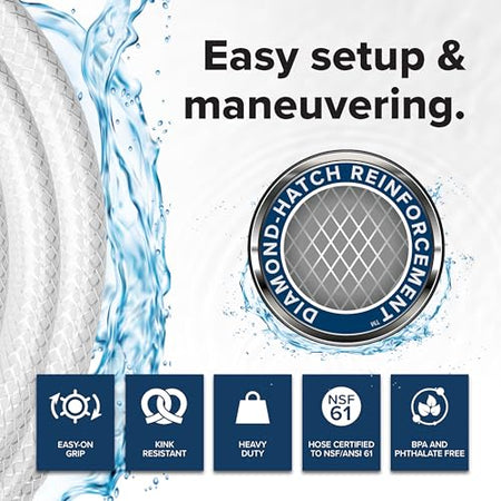 Camco Camco TastePURE 25-Ft Water Hose - RV Drinking Water Hose Contains No Lead, No BPA & No Phthalate - - Outdoor Depot