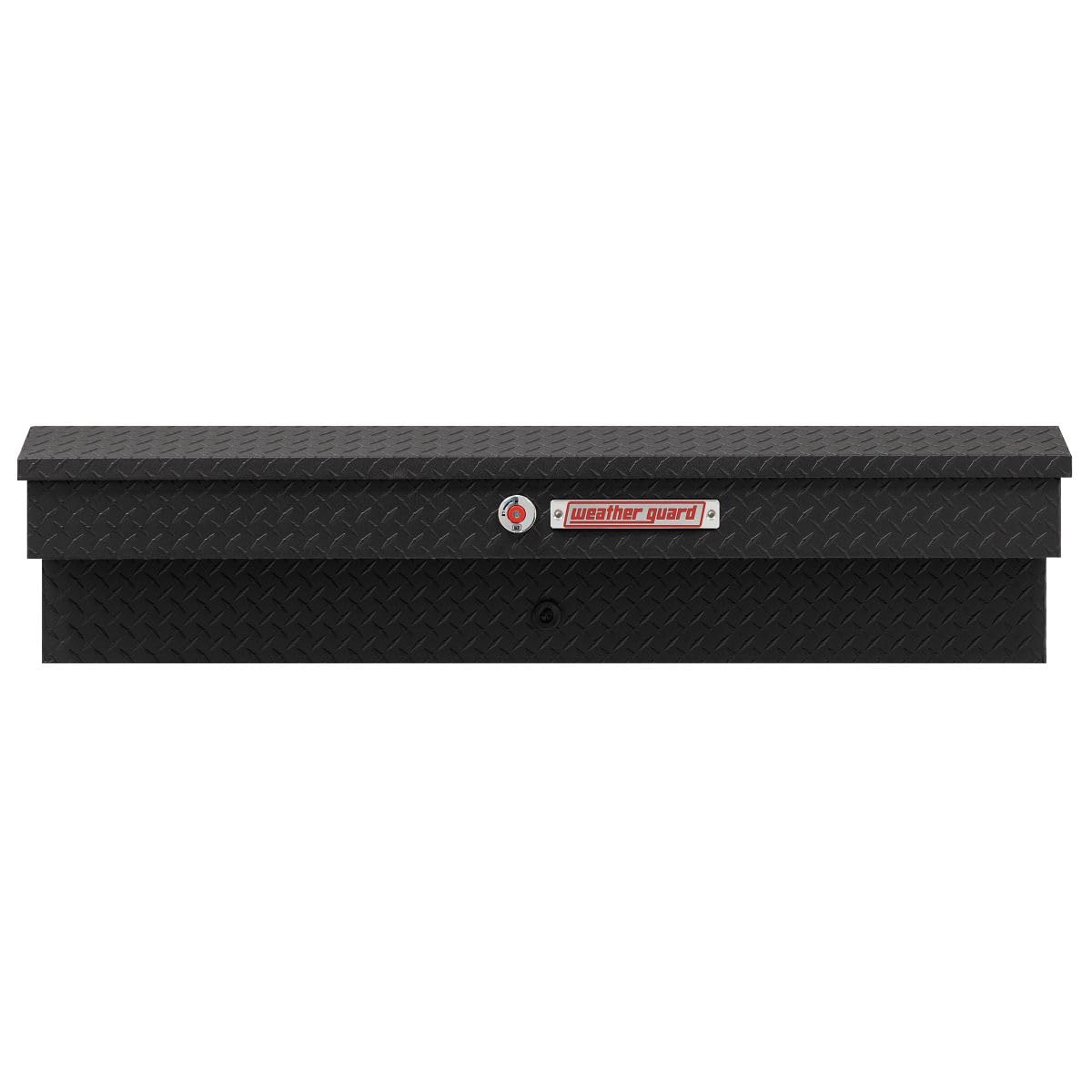 Weather Guard Weather Guard Model 174-52-04 56in Lo-Side Box, Aluminum, Textured Matte Black, 4.0 cu ft - Outdoor Depot