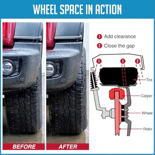 Wheel Accessories Parts Wheel Accessories Parts 2 Pcs Die Cast Wheel Spacers 1/4 Inch 6mm Thick Fits Bolt - Outdoor Depot