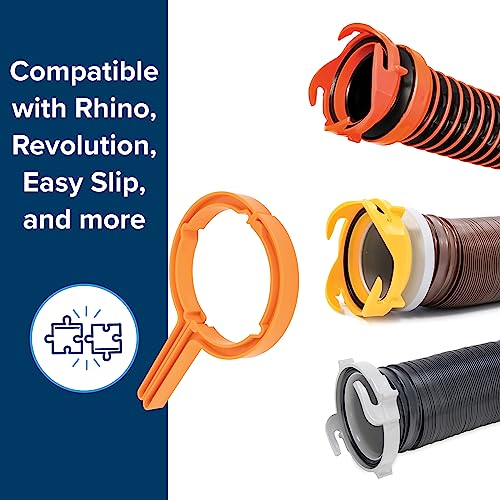 Camco Camco RhinoFLEX RV Sewer Hose Wrenches, 2-Pack, Orange - Outdoor Depot