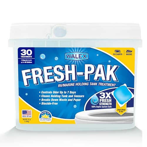 Walex Walex Fresh-Pak RV/Marine Holding Tank Treatment - Black Water Holding Tank Deodorizer for Rapid - Outdoor Depot