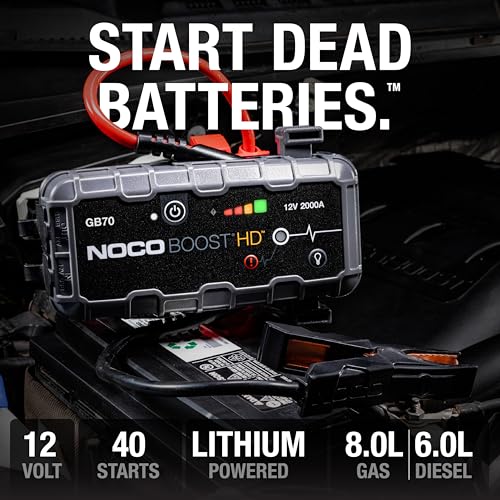 NOCO NOCO Boost GB70: 2000A UltraSafe Jump Starter – 12V Lithium Battery Booster Pack, Portable Jump Box, - Outdoor Depot