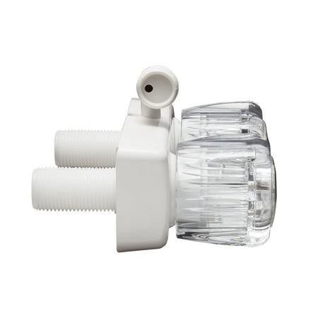 Dura Faucet Dura Faucet DF-SA100A1-WT RV Shower Faucet Valve Diverter with 2-Knobs for Exterior Shower Boxes - Outdoor Depot