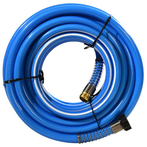 Valterra AquaFresh High Pressure Drinking Water Hose, Water Hose Hookup for RV - 5/8" x 25', Blue