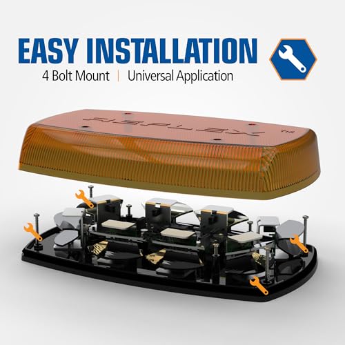 ECCO ECCO LED Mini Bar Amber 15 Inch Roof Top Light Bar 12V 24V for Cars Trucks Snow Plow Vehicles Warning - Outdoor Depot