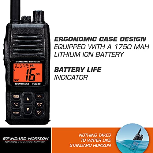 STANDARD HORIZON Standard Horizon HX380 1.5" Standard Handheld VHF - Outdoor Depot
