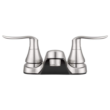 Dura Faucet Dura Faucet DF-PL700LH-SN RV Bathroom Faucet with Winged Levers (Satin Nickel) - Outdoor Depot