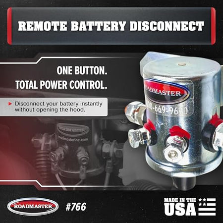 Roadmaster Roadmaster 766 Remote Battery Disconnect Compatible with Most RV & Towed Vehicle Applications | - Outdoor Depot