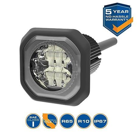 ECCO ECCO LED High-Intensity Directional LEDs Amber White 0.6 amps 12V 24V 69 flash patterns Waterproof - Outdoor Depot