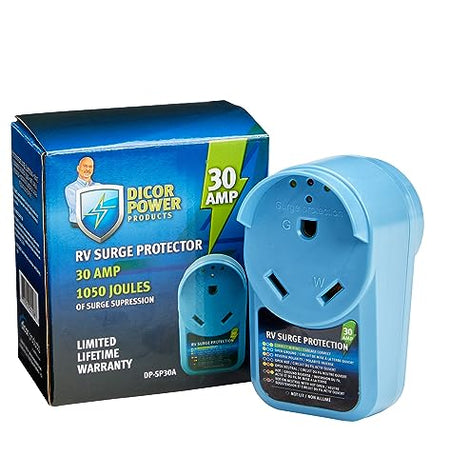 Dicor Dicor DP-SP30A 30 AMP Plug RV Surge Protector, 30 amp, 125 VAC Plug - Outdoor Depot