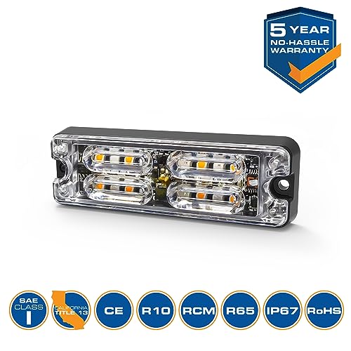 ECCO ECCO LED 12 High-Intensity Directional LEDs Amber White 1.4 amps 12V 24V Surface Mount Waterproof - Outdoor Depot