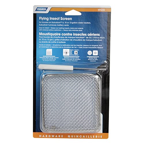 Camco Camco 42150 Flying Insect Screen - WH 200,4.5" X 4.5" X 1.3", White - Outdoor Depot