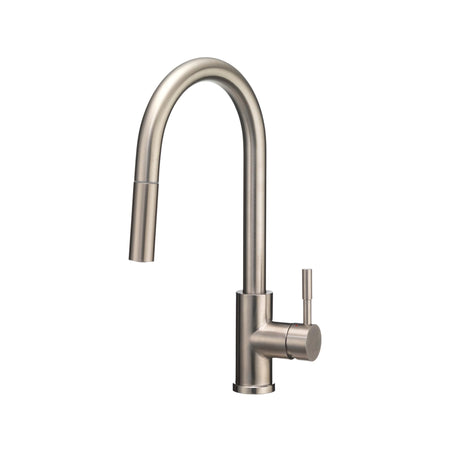 Dura Faucet Dura Faucet RV Streamline Single Handle Pull-Down Kitchen Sink Faucet - Optional Deck Plate - Outdoor Depot