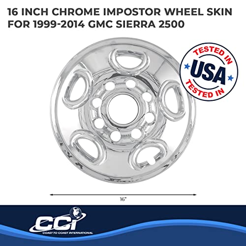 Coast to Coast International Coast To Coast International Chrome Impostor Wheel Skins, Set of 4 – Compatible - Outdoor Depot