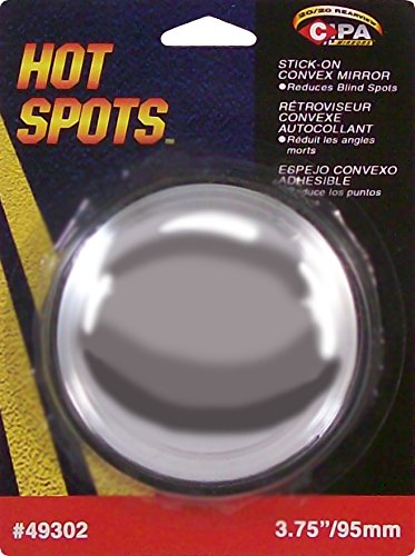 CIPA CIPA 49302 3 3/4" HotSpots Round Stick-On Convex Mirror - Outdoor Depot