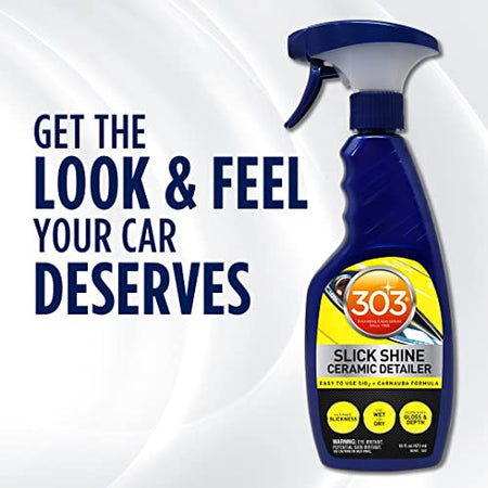 303 Products 303 Products (30265 Slick Shine Ceramic Detailer - SiO2 and Carnauba Infused Ceramic Coating - - Outdoor-Depot.us