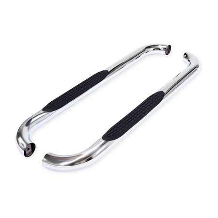 Trailfx TrailFX Nerf Bars for Chevrolet Silverado 1500 Standard Cab 2020-2021 3 Inch Round Bent Polished - Outdoor Depot