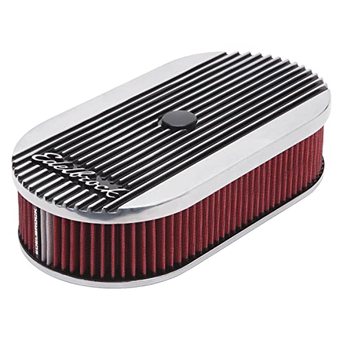 Edelbrock 4273 Elite Series Oval Air Cleaner for Single 4-Barrel Carburetor