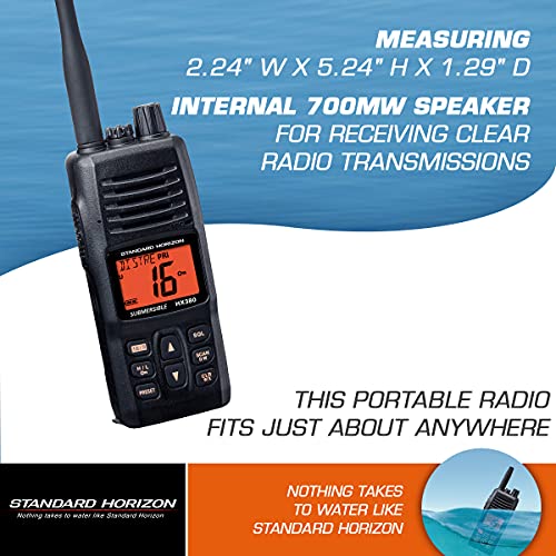 STANDARD HORIZON Standard Horizon HX380 1.5" Standard Handheld VHF - Outdoor Depot