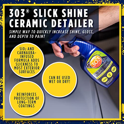 303 Products 303 Products (30265 Slick Shine Ceramic Detailer - SiO2 and Carnauba Infused Ceramic Coating - - Outdoor-Depot.us