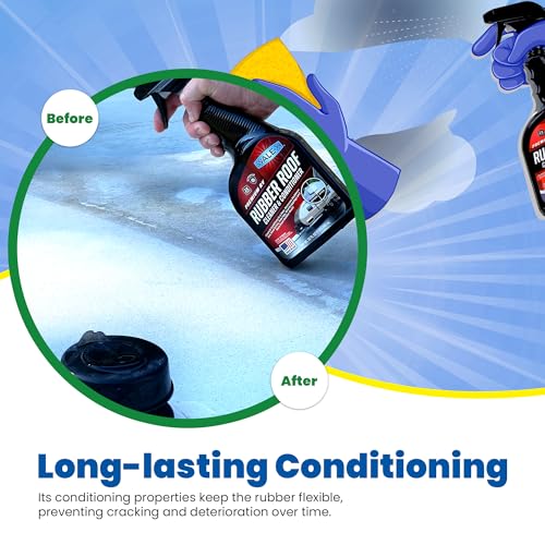 Walex Walex RV Rubber Roof Cleaner/Conditioner - Removes Dirt, Road Grime, Tree Sap, Bird Droppings & More, - Outdoor Depot