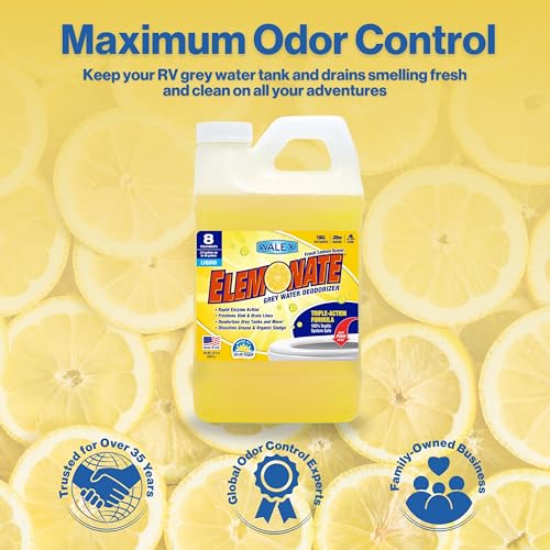 Walex Walex Elemonate Liquid Grey Water Deodorizer for RV, Camper & Marine - Dissolves Grease & Organic - Outdoor Depot