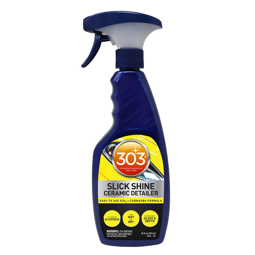 303 Products 303 Products (30265 Slick Shine Ceramic Detailer - SiO2 and Carnauba Infused Ceramic Coating - - Outdoor-Depot.us