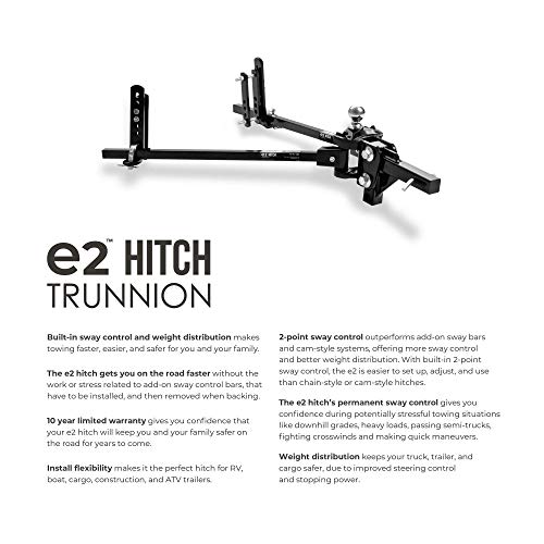Fastway Fastway e2 2-Point Sway Control Trunnion Hitch, 92-00-1200, 12,000 Lbs Trailer Weight Rating, 1,200 - Outdoor Depot