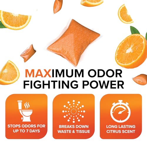 Camco Camco TST MAX RV Toilet Treatment Drop-INs - Control Unwanted Odors & Break Down Waste and Tissue - - Outdoor Depot