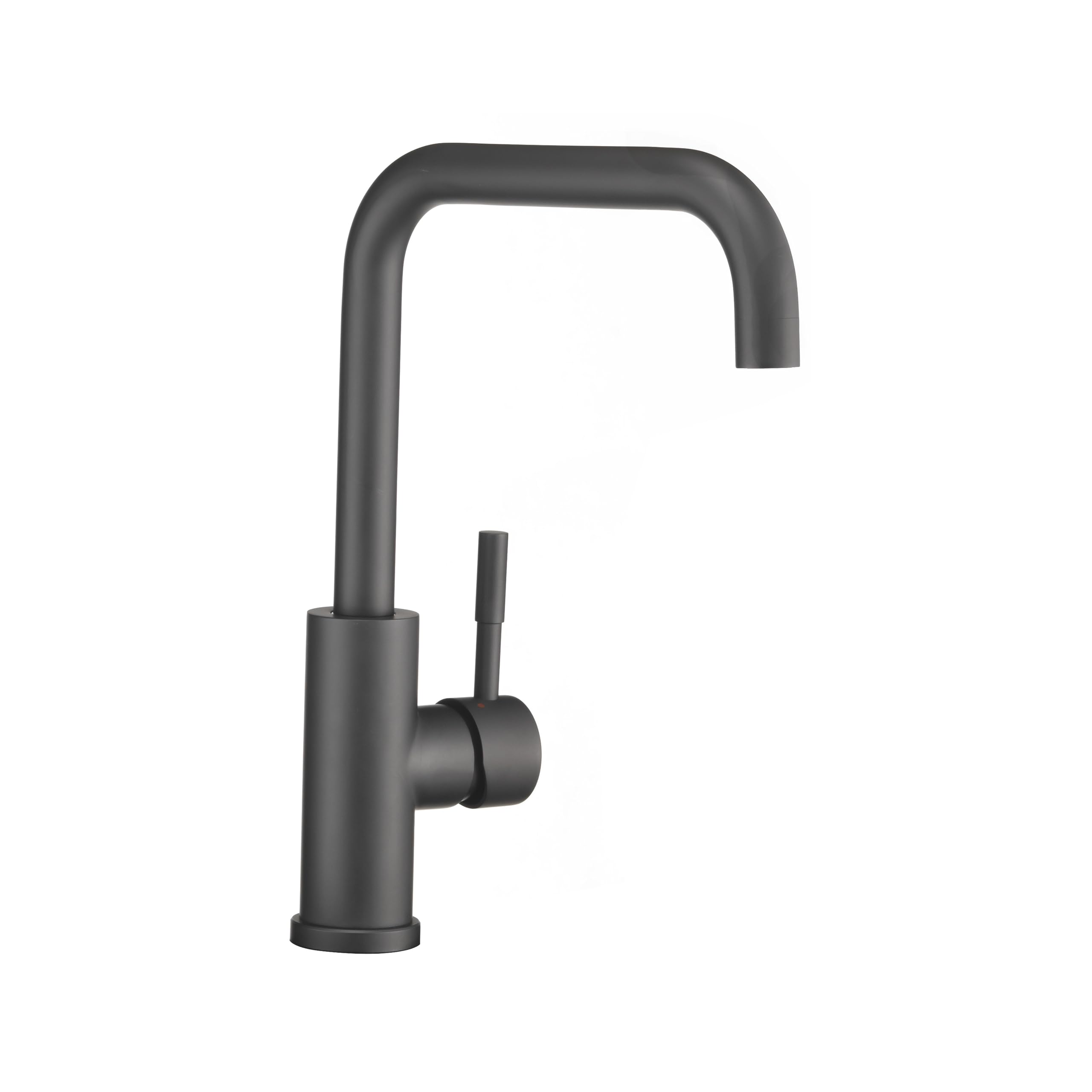 Dura Faucet Dura Faucet RV Streamline Squared-Arc Single Handle Kitchen Sink Faucet - Optional Deck Plate - Outdoor Depot