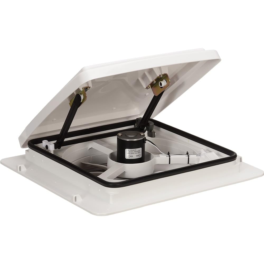MAXXAIR MAXXAIR Maxxfan Plus High Powered 10-Speed RV Intake and Exhaust Fan - Manual or Remote Control - Outdoor Depot