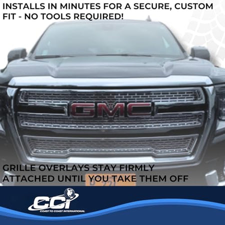 Coast to Coast International CCI Grille Insert GI179, Overlay, 2 Piece Set, Mesh Style, OEM Shape, Chrome - Outdoor Depot