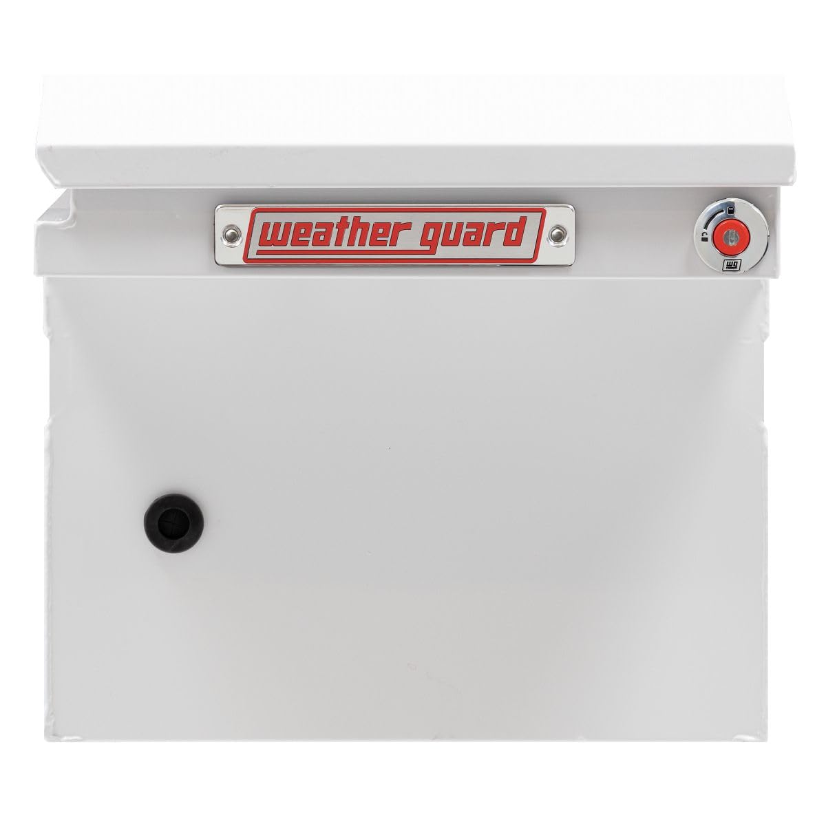 Weather Guard Weather Guard Model 120-3-04 Saddle Box, Steel, Full Low Profile, White, 11.0 cu ft - Outdoor Depot