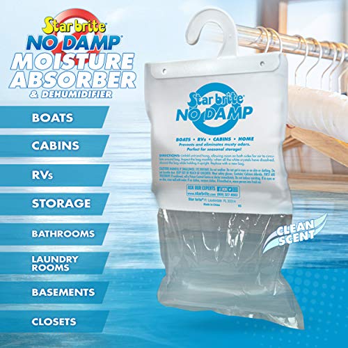 STAR BRITE STAR BRITE No Damp Moisture Absorber & Dehumidifier Hanging Bag - Simple, Portable, Humidity - Outdoor Depot