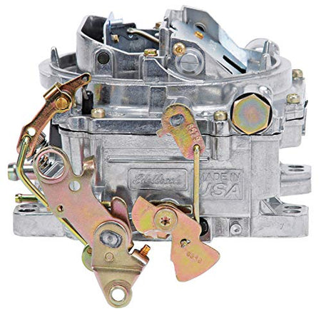 Edelbrock Edelbrock 1905 AVS2 Series Carburetor 650 cfm Square Flange Non-EGR Manual Choke Satin AVS2 Series - Outdoor Depot