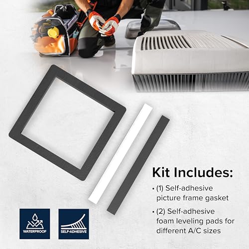 Camco Camco 14-Inch x 14-Inch Camper Roof A/C Gasket Kit - Features a Waterproof Compression Seal, - Outdoor Depot