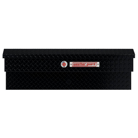 Weather Guard Weather Guard Model 184-5-04 41in Lo-Side Truck Box, Aluminum, Gloss Black, 3.0 cu ft capacity - Outdoor Depot