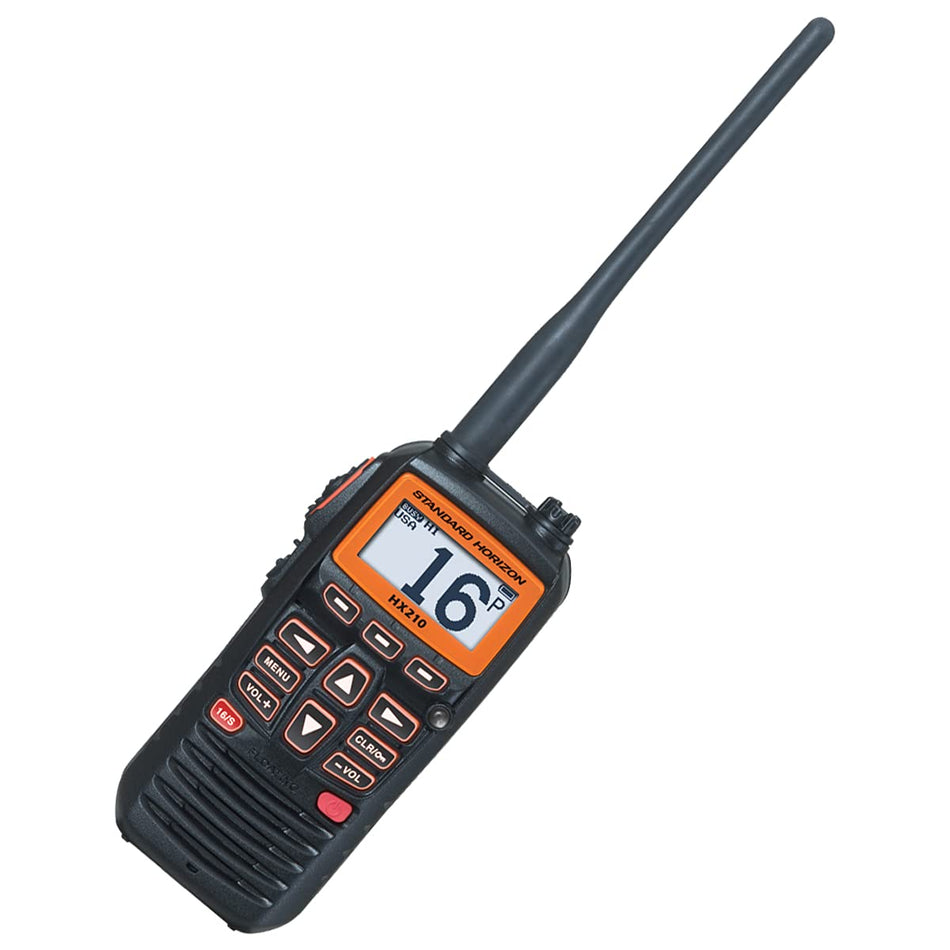 STANDARD HX210 Horizon  6W Floating Handheld Marine VHF Transceiver