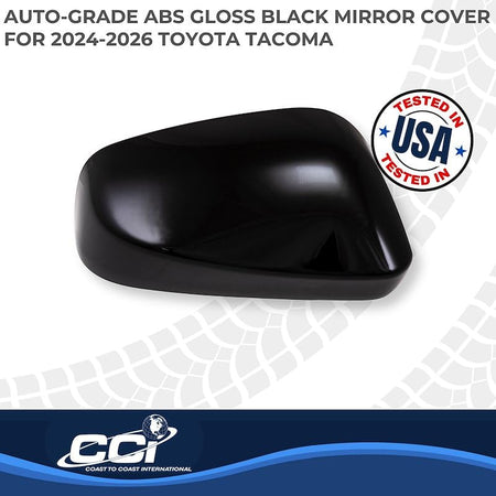 Coast to Coast International CCI Exterior Mirror Cover MC67557BLK, Full Cover, Painted, Gloss Black, ABS - Outdoor Depot