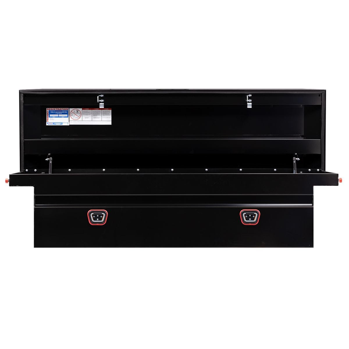 Weather Guard Weather Guard Model 120-5-04 Saddle Truck Box, Steel, for Full Size Trucks, Low Profile, Gloss - Outdoor Depot
